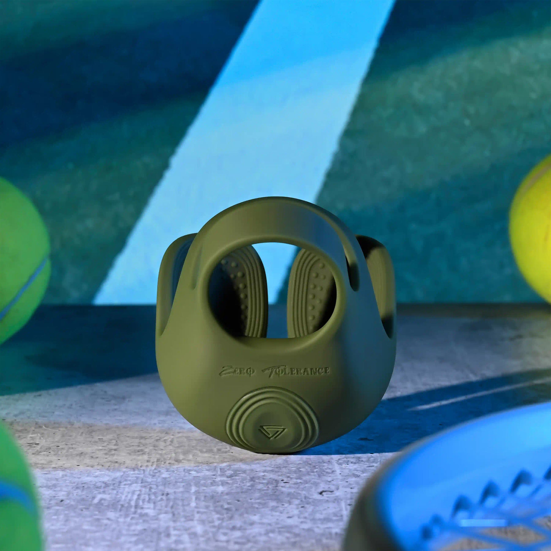 Zero Tolerance Nutty Buddy Rechargeable Silicone Dual Cock Ring With Vibrating Ball Cup