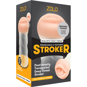 ZOLO Squeezable Deep Throat Penis Masturbator