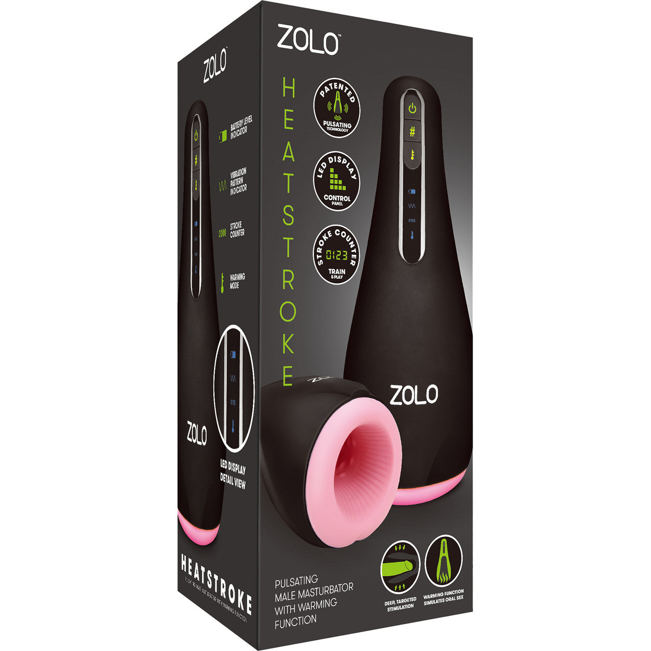 ZOLO Heatstroke Rechargeable Vibrating & Warming Penis Masturbator