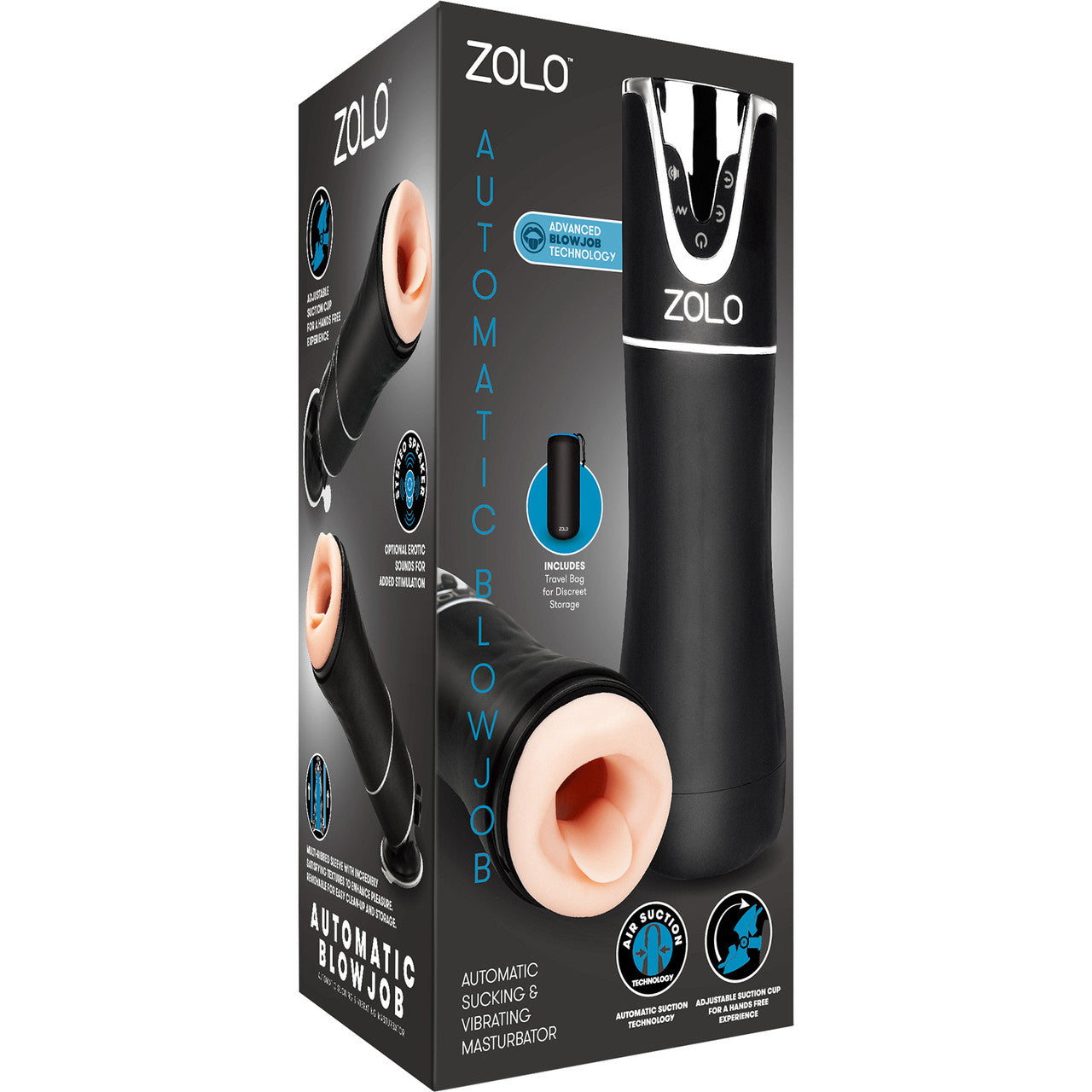 ZOLO Automatic Blowjob Rechargeable Vibrating Penis Masturbator