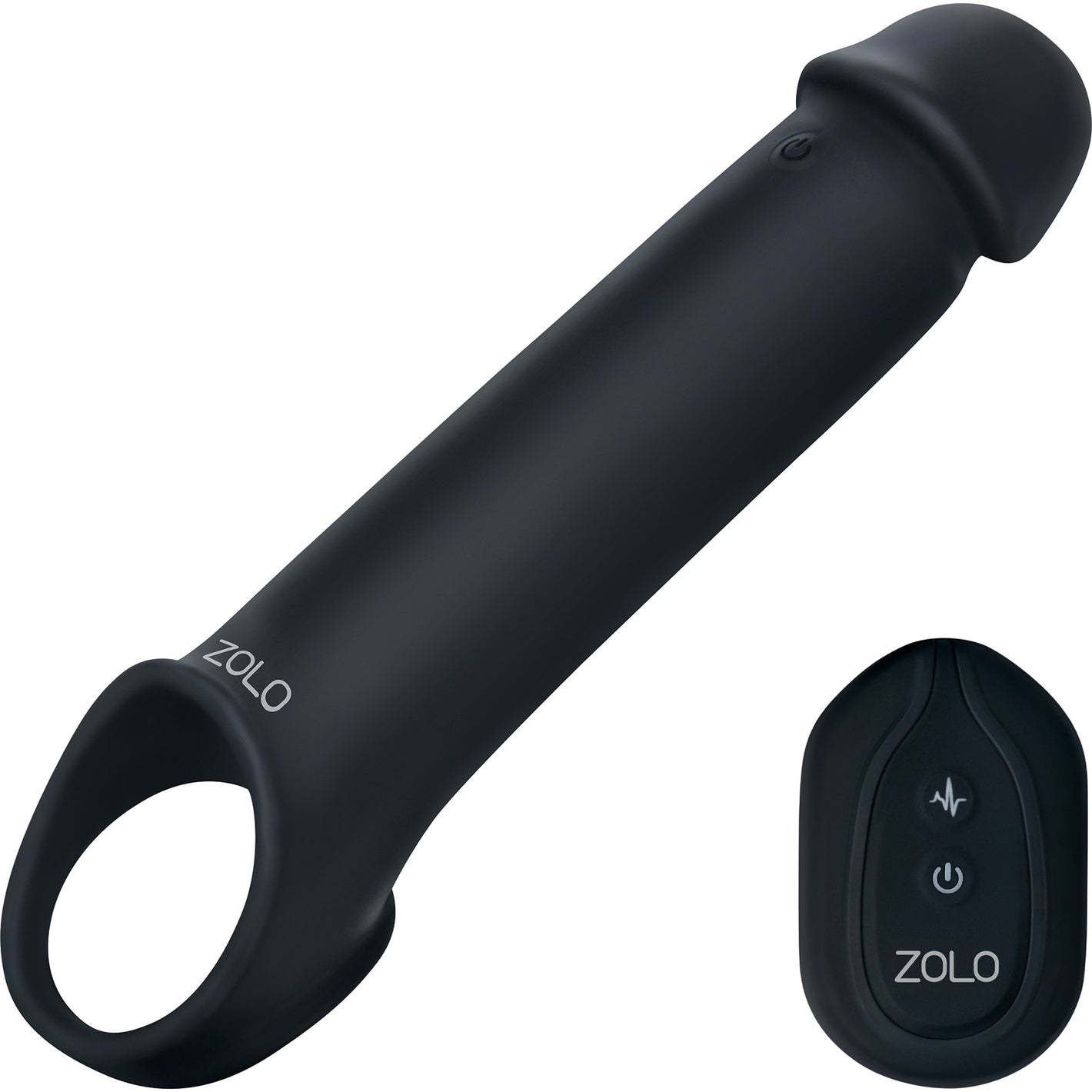 Zolo Vibrating Silicone 8" Rechargeable Penis Extender With Remote