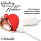 Charmed 10X Vibrating Silicone Rechargeable Heart Necklace