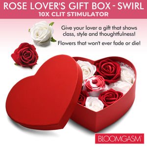 Bloomgasm The Rose Stimulator Lover's Gift Box - Red & White