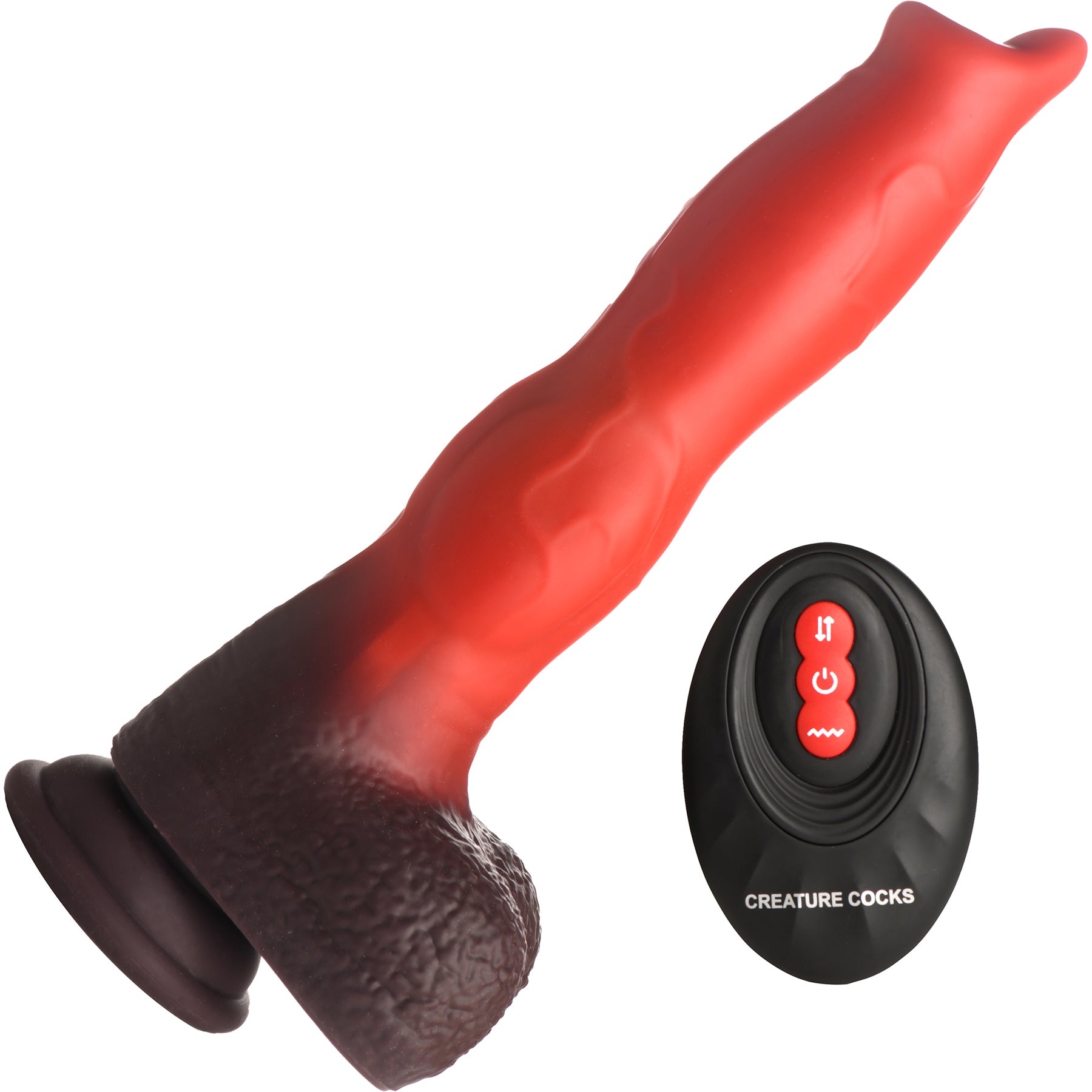 Ramming Hound Thrusting & Vibrating Rechargeable Silicone Dildo By Creature Cocks