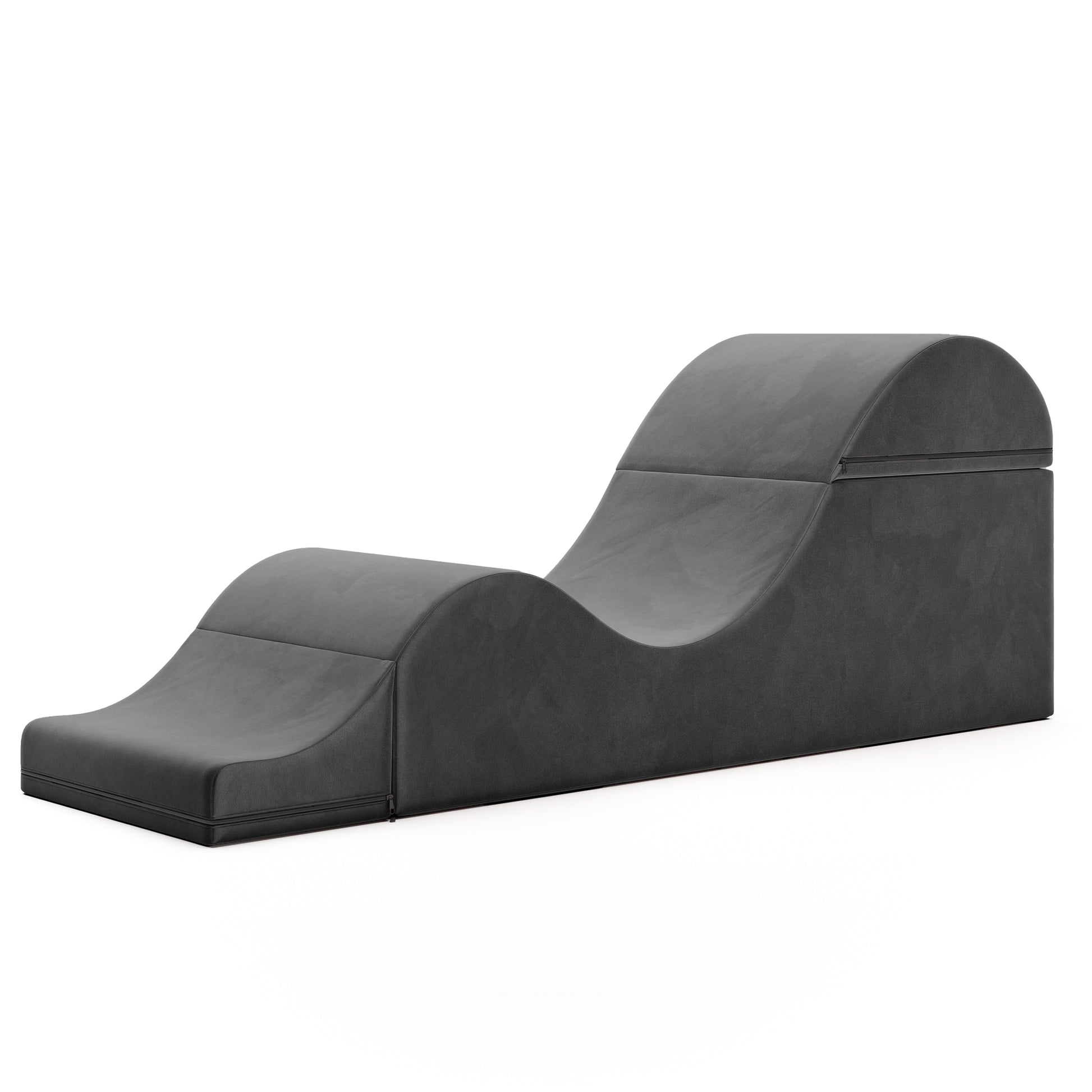 Liberator Aria Convertible Sex Chaise & End Of Bed Bench - X-Wide Microvelvet Black