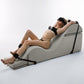 Liberator Bondage Aria Convertible Sex Chaise & End Of Bed Bench - Microvelvet Platinum Gray