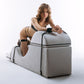Liberator Bondage Aria Convertible Sex Chaise & End Of Bed Bench - Microvelvet Platinum Gray