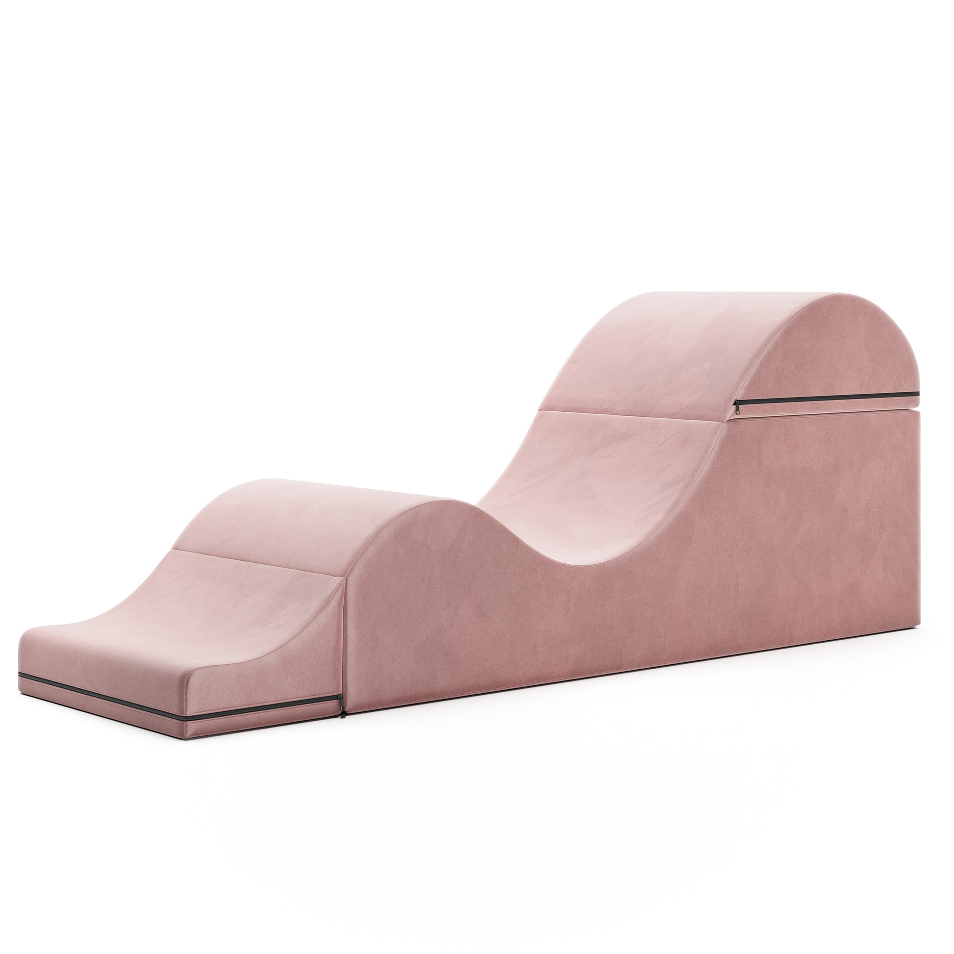 Liberator Aria Convertible Sex Chaise & End Of Bed Bench - X-Wide Microvelvet Rose
