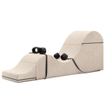 Liberator Bondage Aria Convertible Sex Chaise & End Of Bed Bench - Microvelvet Bone Ivory