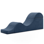 Liberator Aria Convertible Sex Chaise & End Of Bed Bench - Microvelvet Ink Blue