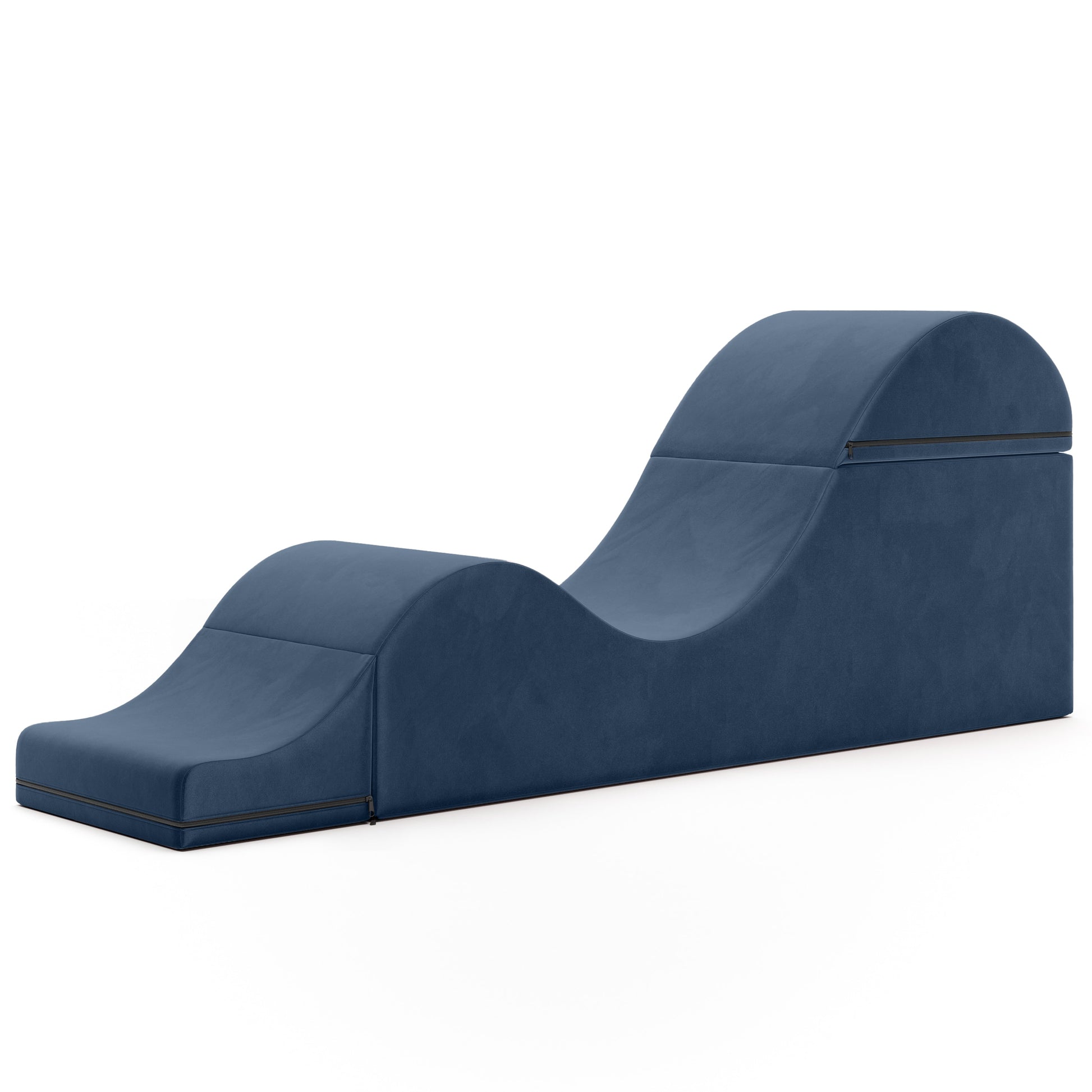 Liberator Aria Convertible Sex Chaise & End Of Bed Bench - Microvelvet Ink Blue
