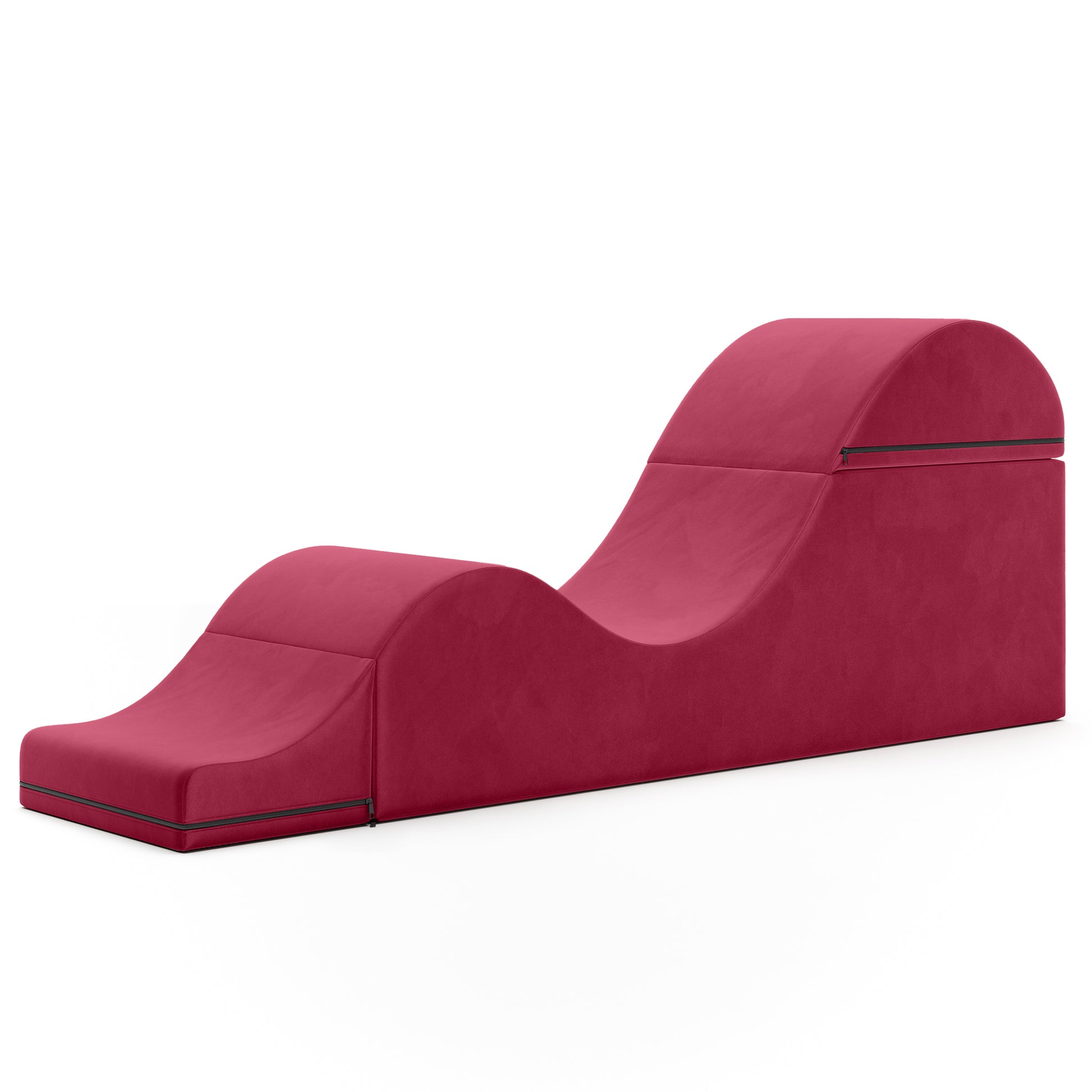 Liberator Aria Convertible Sex Chaise & End Of Bed Bench - Microvelvet Merlot
