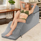 Liberator Aria Convertible Sex Chaise & End Of Bed Bench - Microvelvet Platinum Gray