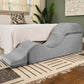 Liberator Aria Convertible Sex Chaise & End Of Bed Bench - Microvelvet Platinum Gray