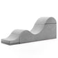 Liberator Aria Convertible Sex Chaise & End Of Bed Bench - Microvelvet Platinum Gray