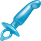 b-Vibe Butties Hither Silicone Prostate Plug - Blue