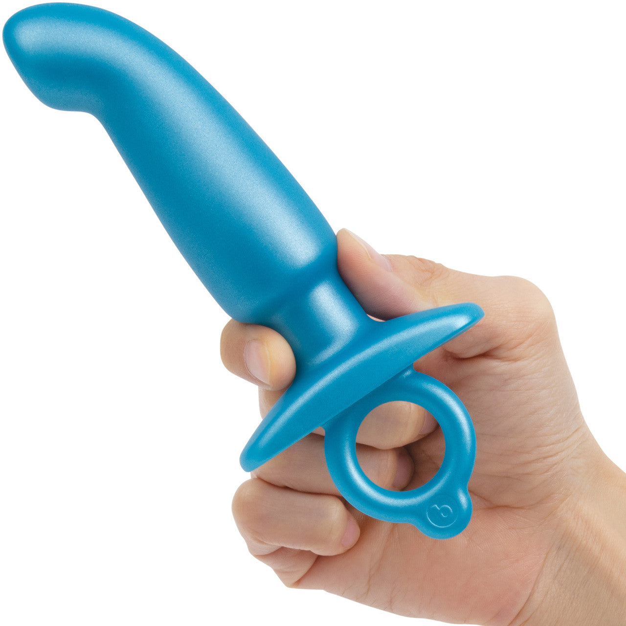 b-Vibe Butties Hither Silicone Prostate Plug - Blue