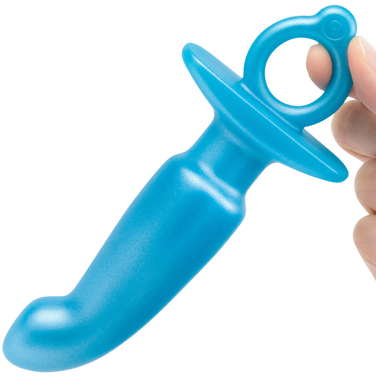 b-Vibe Butties Hither Silicone Prostate Plug - Blue