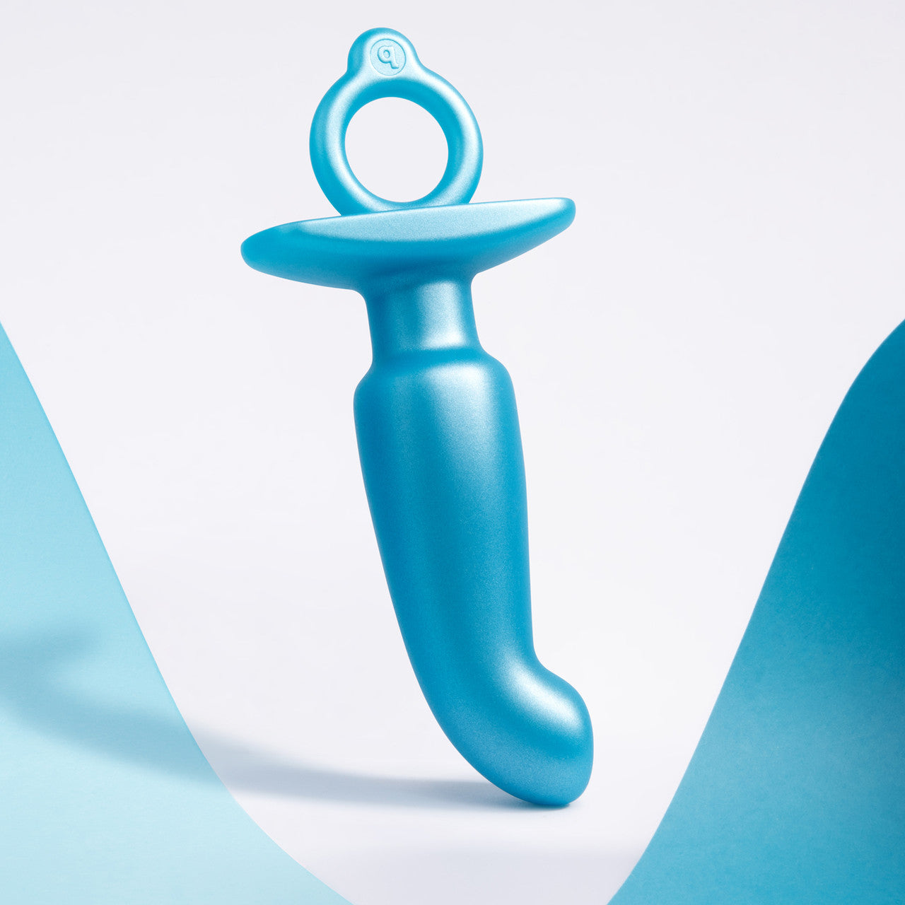 b-Vibe Butties Hither Silicone Prostate Plug - Blue