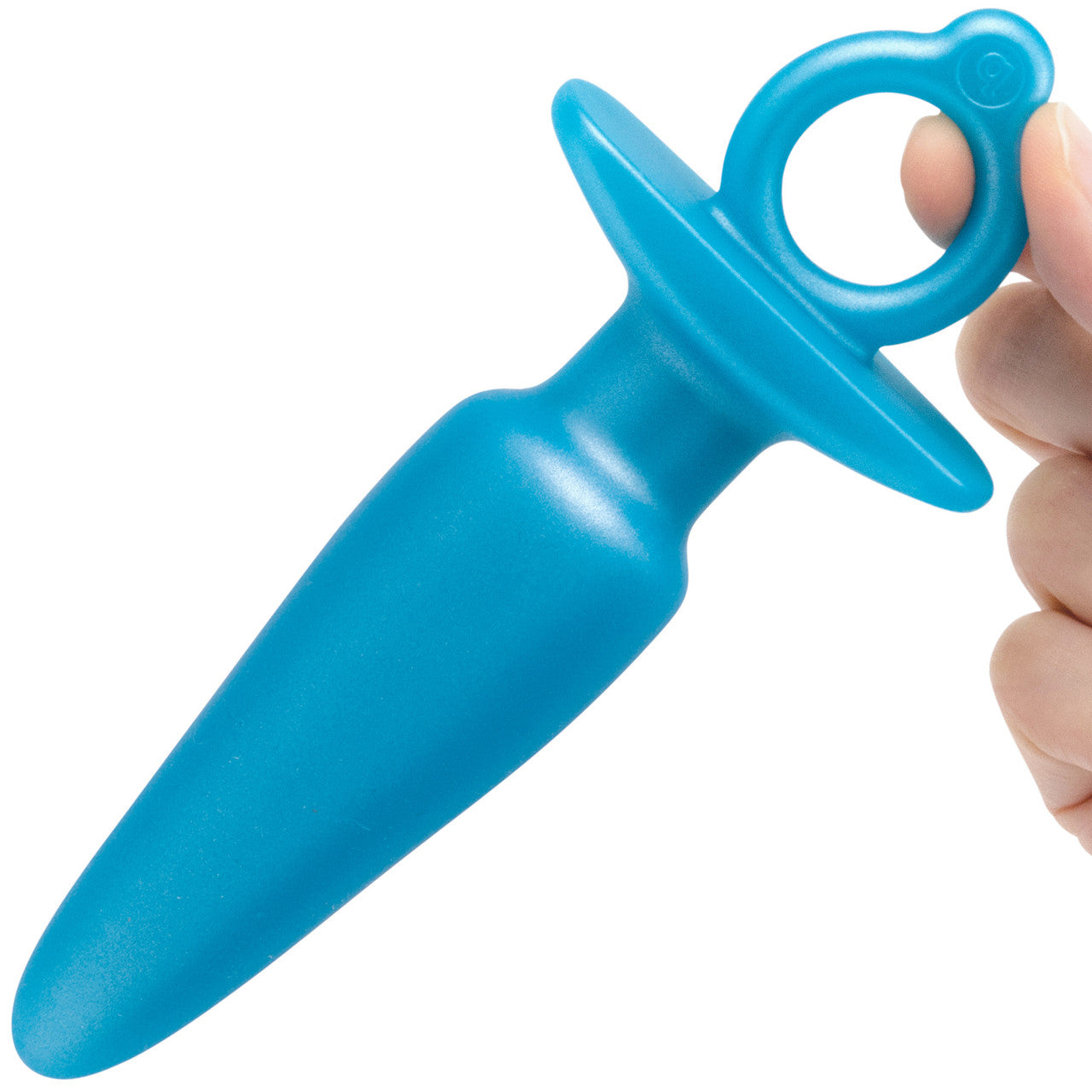 b-Vibe Butties Sleek Tapered Silicone Anal Plug - Blue