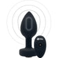 b-Vibe Vibrating Jewel Plug M/L Remote Control Silicone Anal Toy - Black