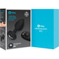 b-Vibe Vibrating Jewel Plug M/L Remote Control Silicone Anal Toy - Black