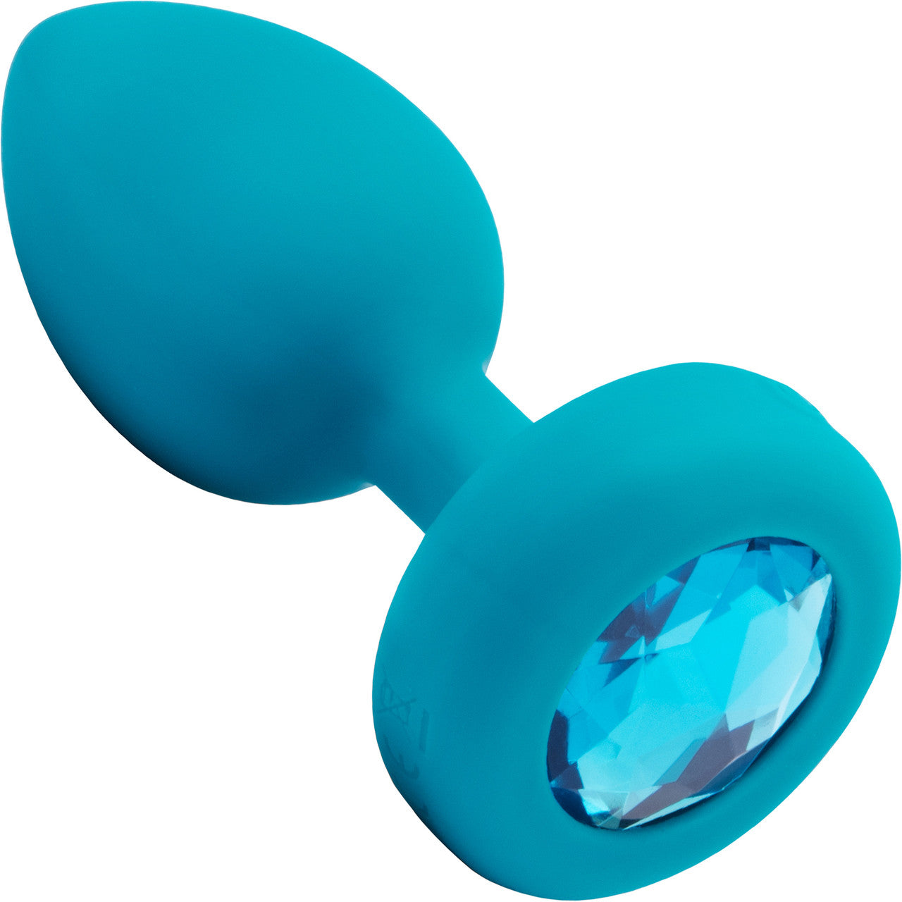 b-Vibe Vibrating Jewel Plug S/M Remote Control Silicone Anal Toy - Teal