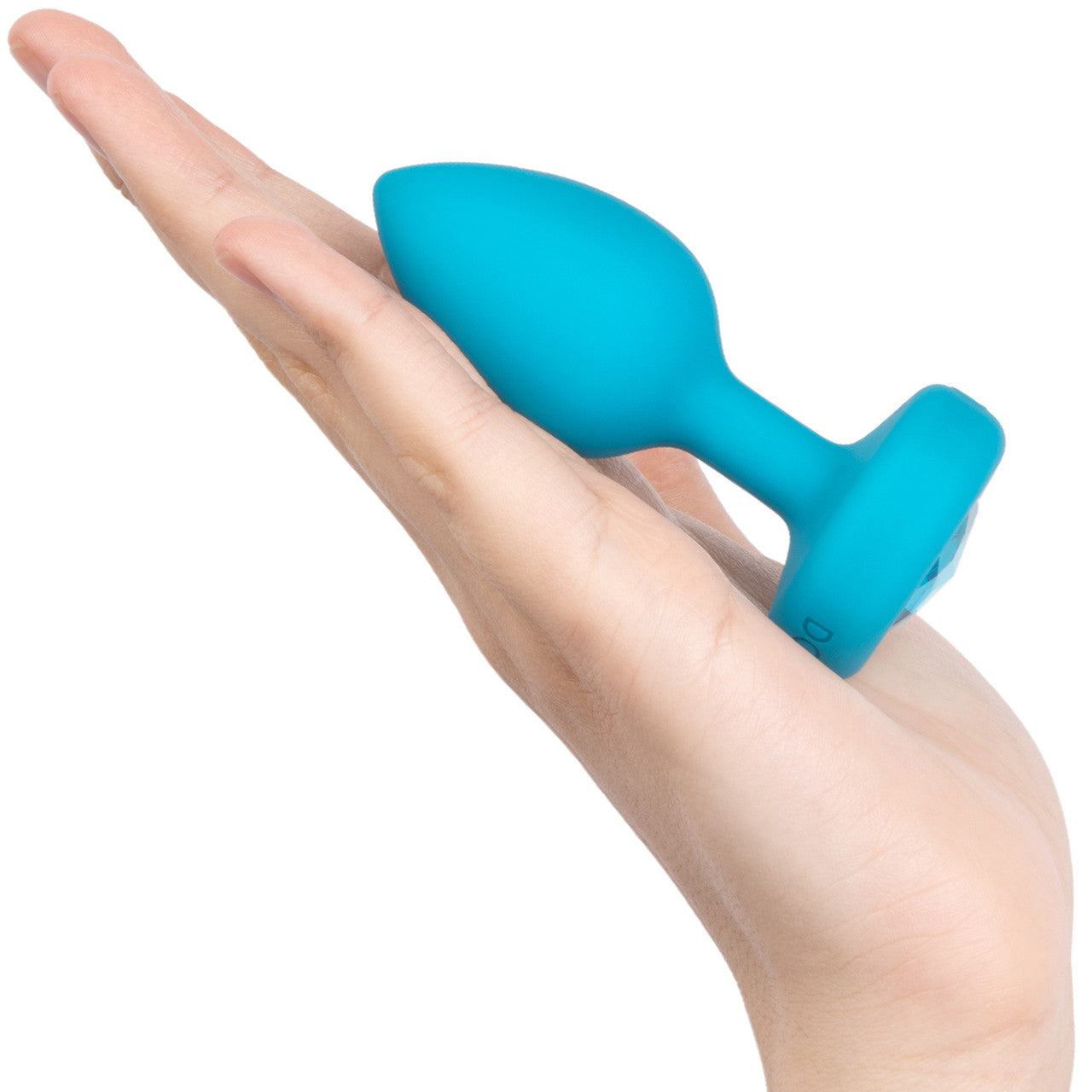 b-Vibe Vibrating Jewel Plug S/M Remote Control Silicone Anal Toy - Teal