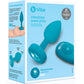 b-Vibe Vibrating Jewel Plug S/M Remote Control Silicone Anal Toy - Teal