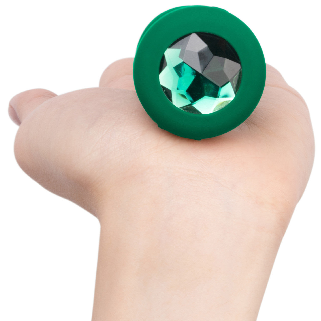 Emerald Green Vibrating Jewel Plug Emerald Green Vibrating Jewel Plug