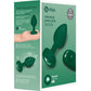 b-Vibe Vibrating Jewel Plug M/L Remote Control Silicone Anal Toy - Emerald Green