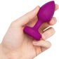 b-Vibe Vibrating Jewel Plug S/M Remote Control Silicone Anal Toy - Fuschia