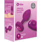 b-Vibe Vibrating Jewel Plug S/M Remote Control Silicone Anal Toy - Fuschia