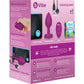 b-Vibe Vibrating Jewel Plug S/M Remote Control Silicone Anal Toy - Fuschia