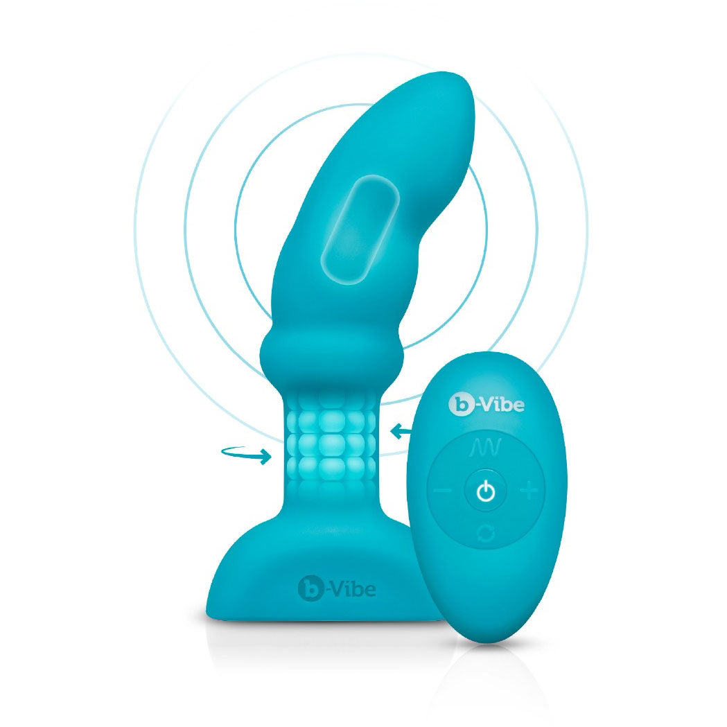 b-Vibe Remote Control Rimming P-Spot Plug - Rumbling