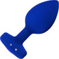 b-Vibe Vibrating Jewel Plug L/XL Remote Control Silicone Anal Toy - Navy