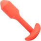 b-Vibe Vibrating Snug Plug 1 Rechargeable Silicone Anal Plug - Orange