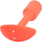 b-Vibe Vibrating Snug Plug 1 Rechargeable Silicone Anal Plug - Orange