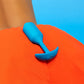 b-Vibe Vibrating Snug Plug 3 Rechargeable Silicone Anal Plug - Blue