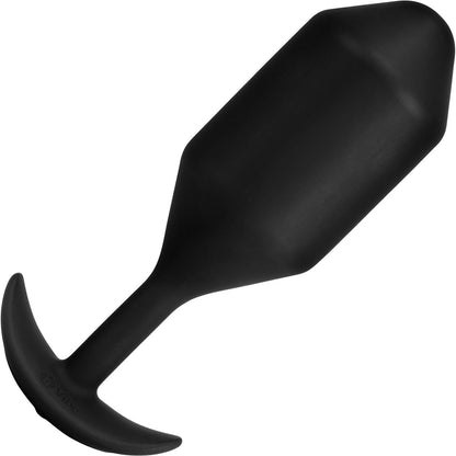 b-Vibe Vibrating Snug Plug 5 Rechargeable Silicone Anal Plug - Black