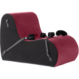 Liberator Beso Bondage Chair Valkyrie Edition With Microfiber Cuff Kit - Merlot