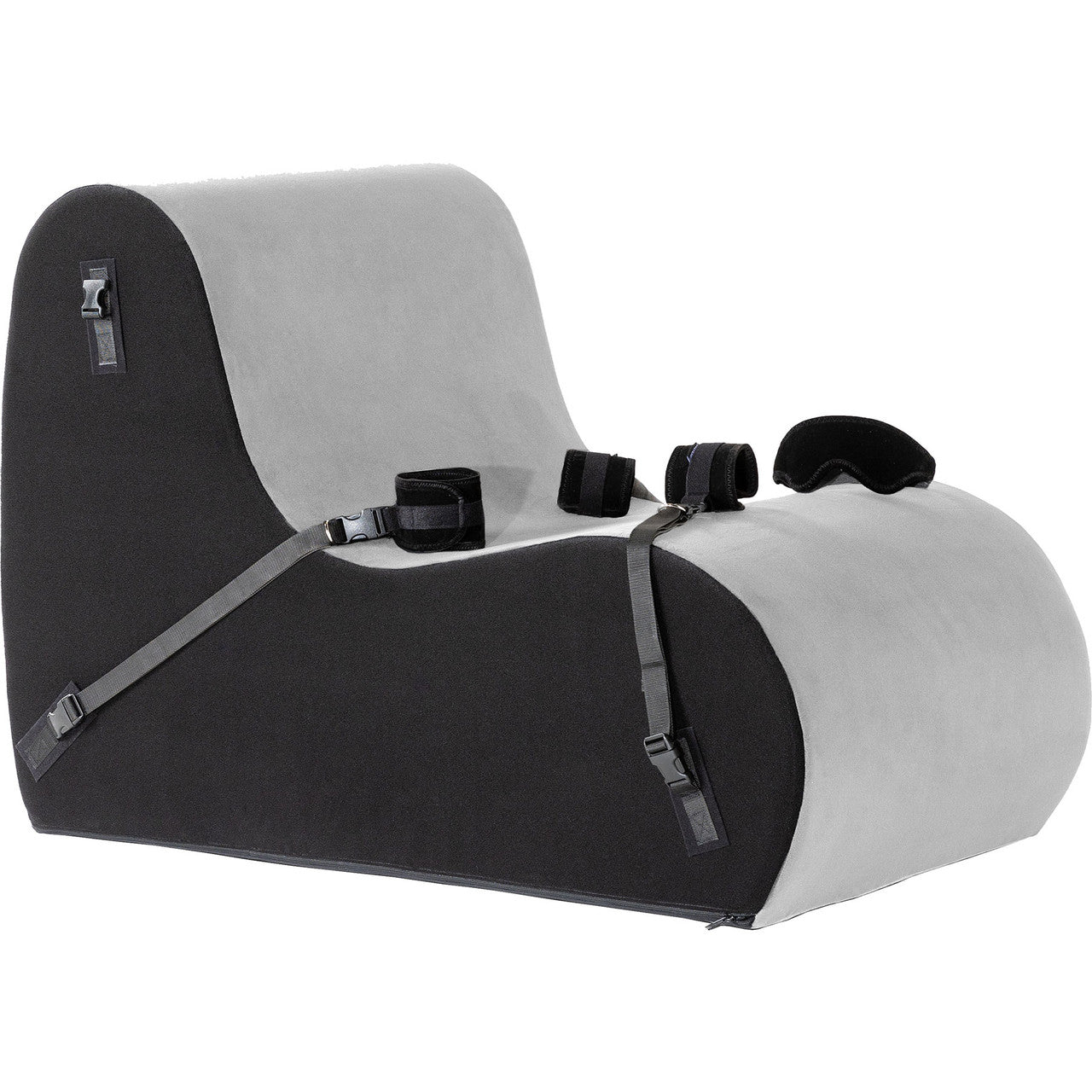 Liberator Beso Bondage Chair Valkyrie Edition With Microfiber Cuff Kit - Grey