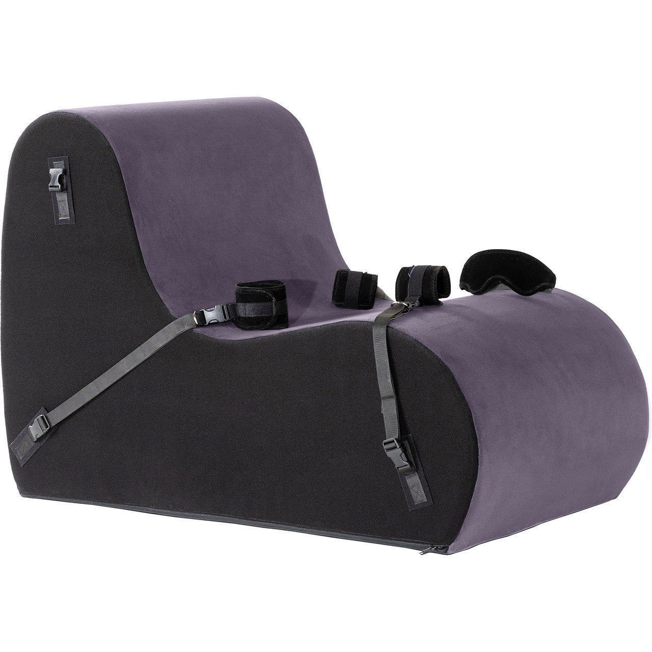 Liberator Beso Bondage Chair Valkyrie Edition With Microfiber Cuff Kit - Aubergine