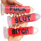 Master Series Explicit Text Silicone Dildo