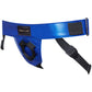 Strap-on-Me Curious Leatherette Strap-On Harness - Metallic Blue