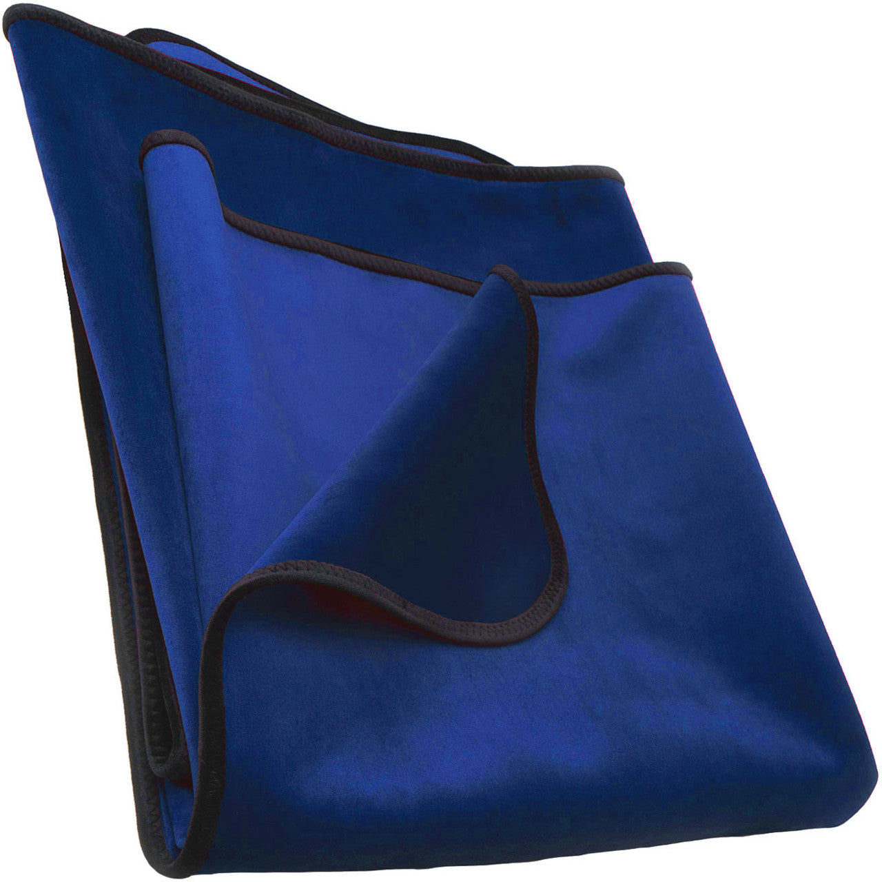 Fascinator King Size Throw Moisture-Proof Sensual Blanket - Microvelvet Royal Blue 80" x 76"