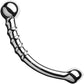 Le Wand Bow Solid Stainless Steel, Double-Sided Dildo