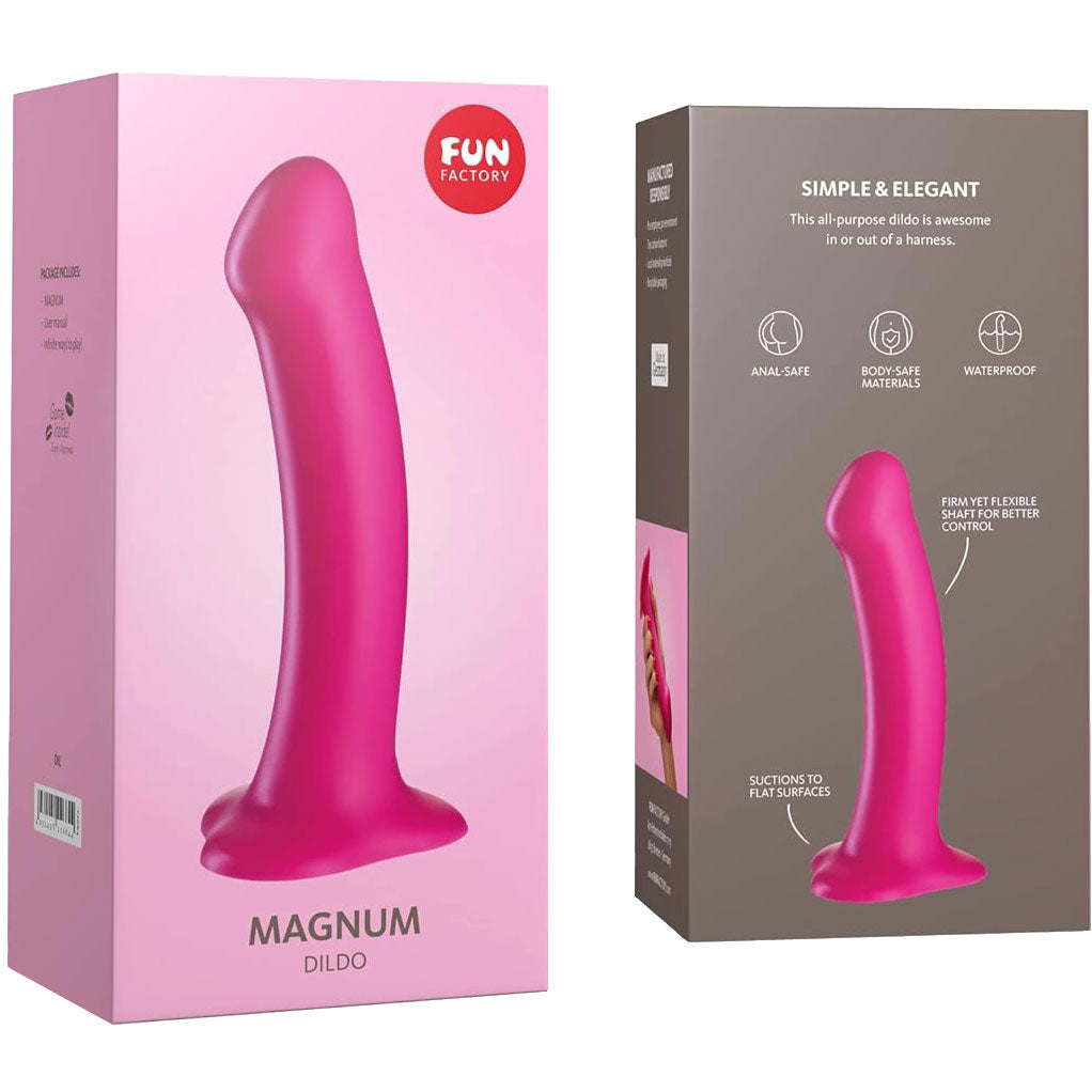 Magnum Silicone Dildo by Fun Factory - Blackberry