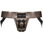 Strap-on-Me Curious Leatherette Strap-On Harness - Bronze