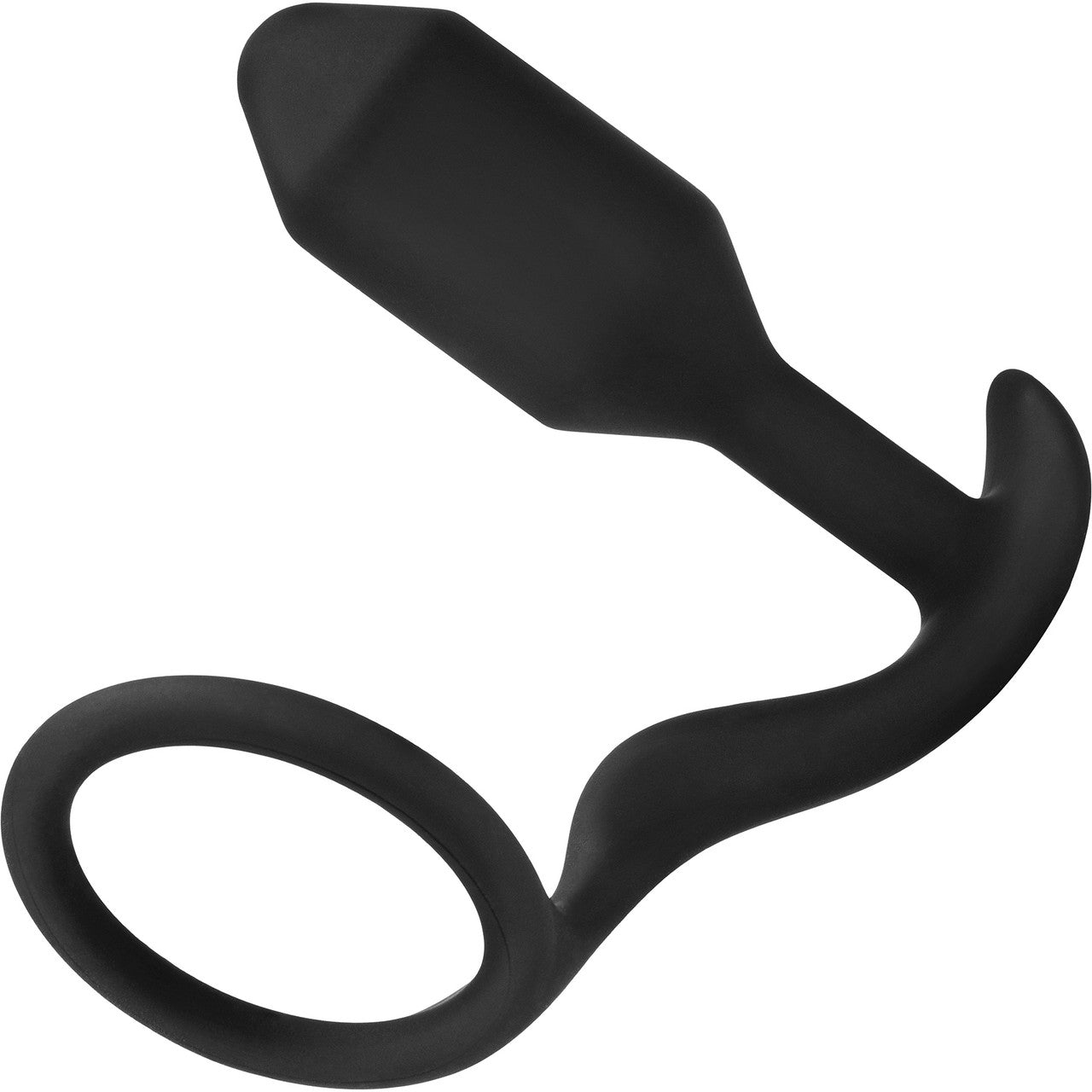 b-Vibe Snug & Tug Weighted Silicone Plug & Penis-Ring